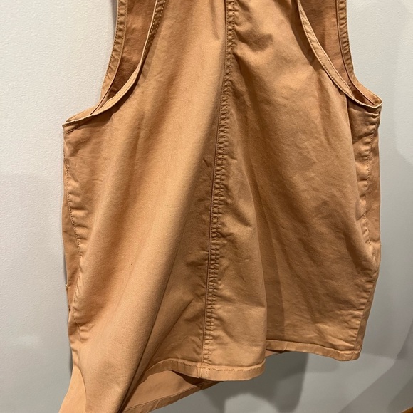 Garage Versatile Layering Camel/Tan Dress Overalls with Pockets Size S - Picture 6 of 11